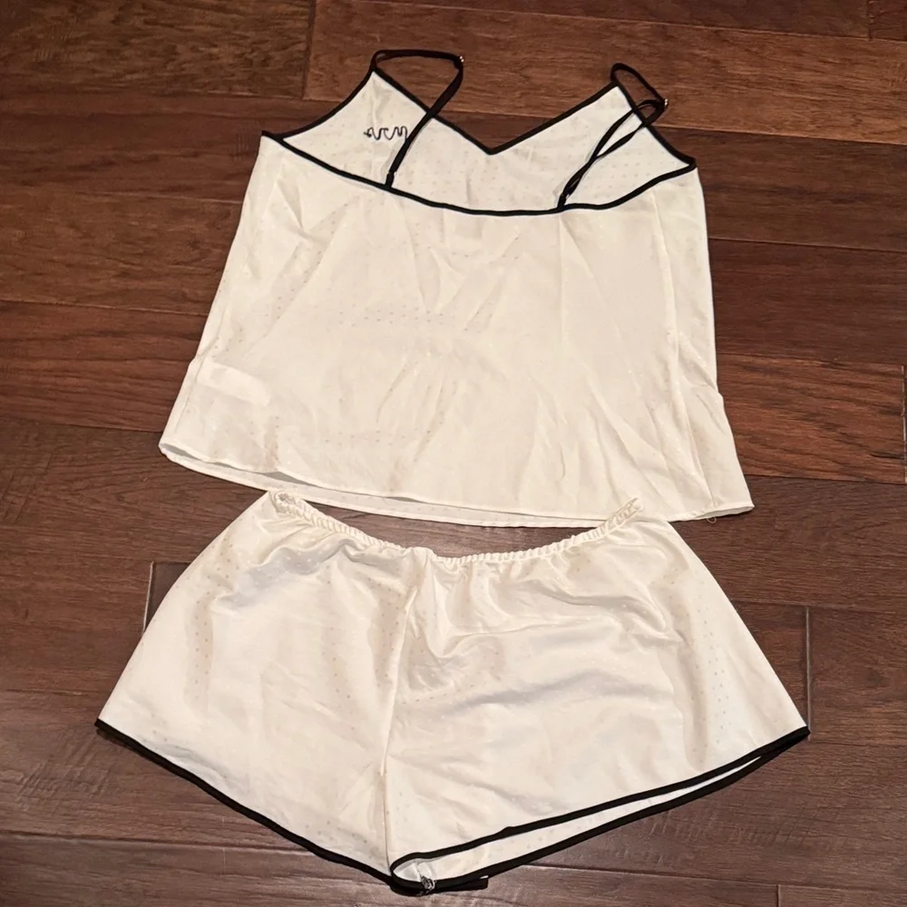 Kate Spade Women's White Satin Sleepwear Set